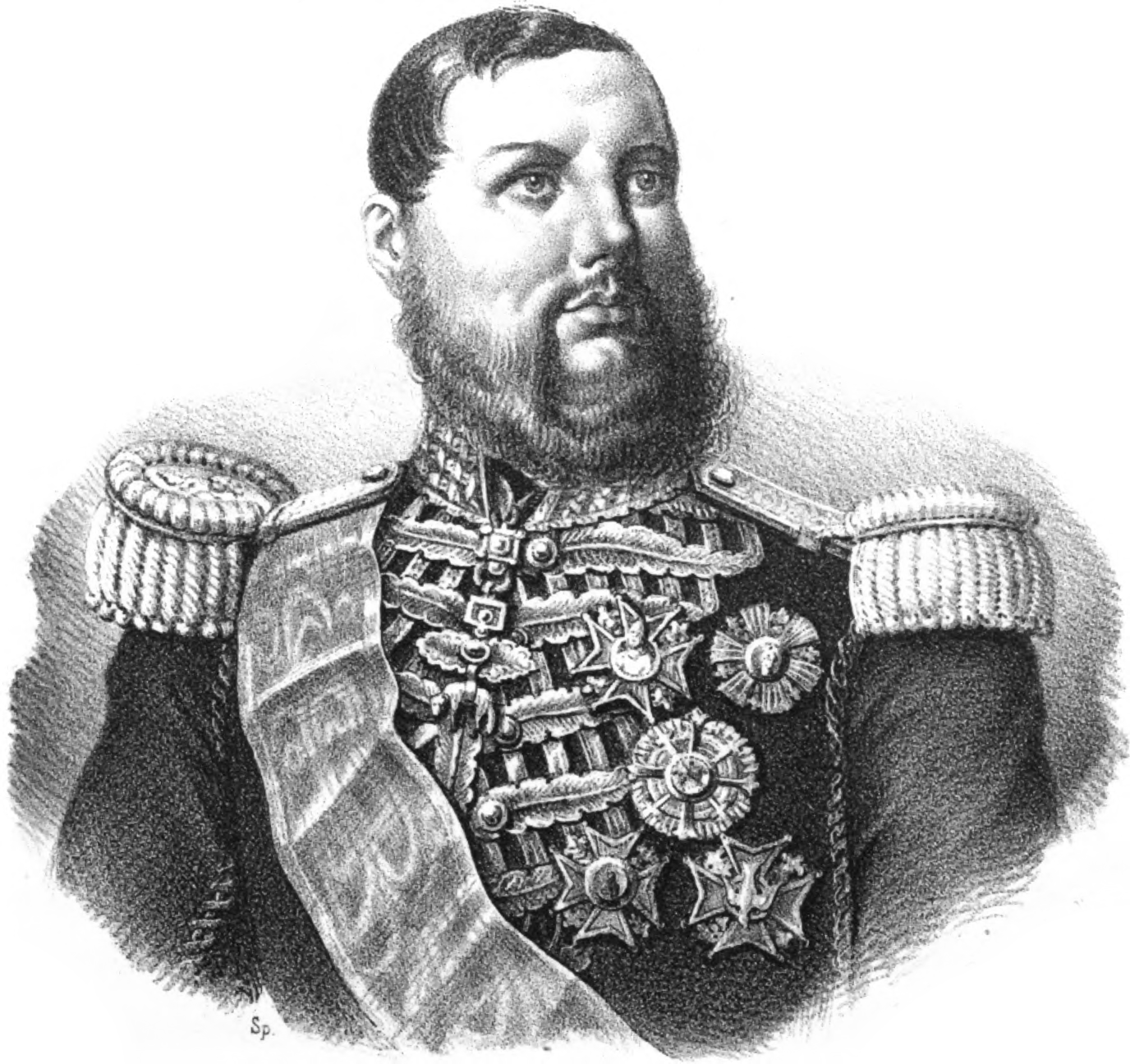 D. Leopoldo Borbone - Colonnello Generale Comandante ed Ispettore della Guardia Reale