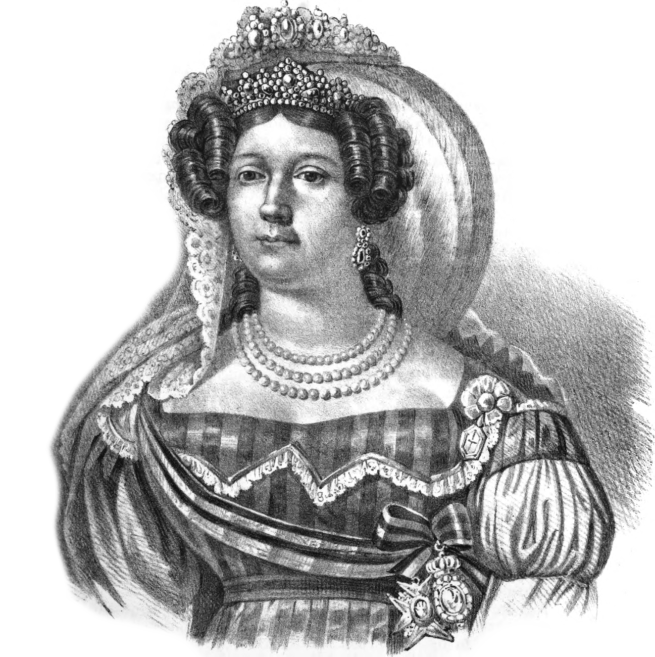 S. M. MARIA ISABELLA - Infante di Spagna - Regina del Regno delle Due Sicilie