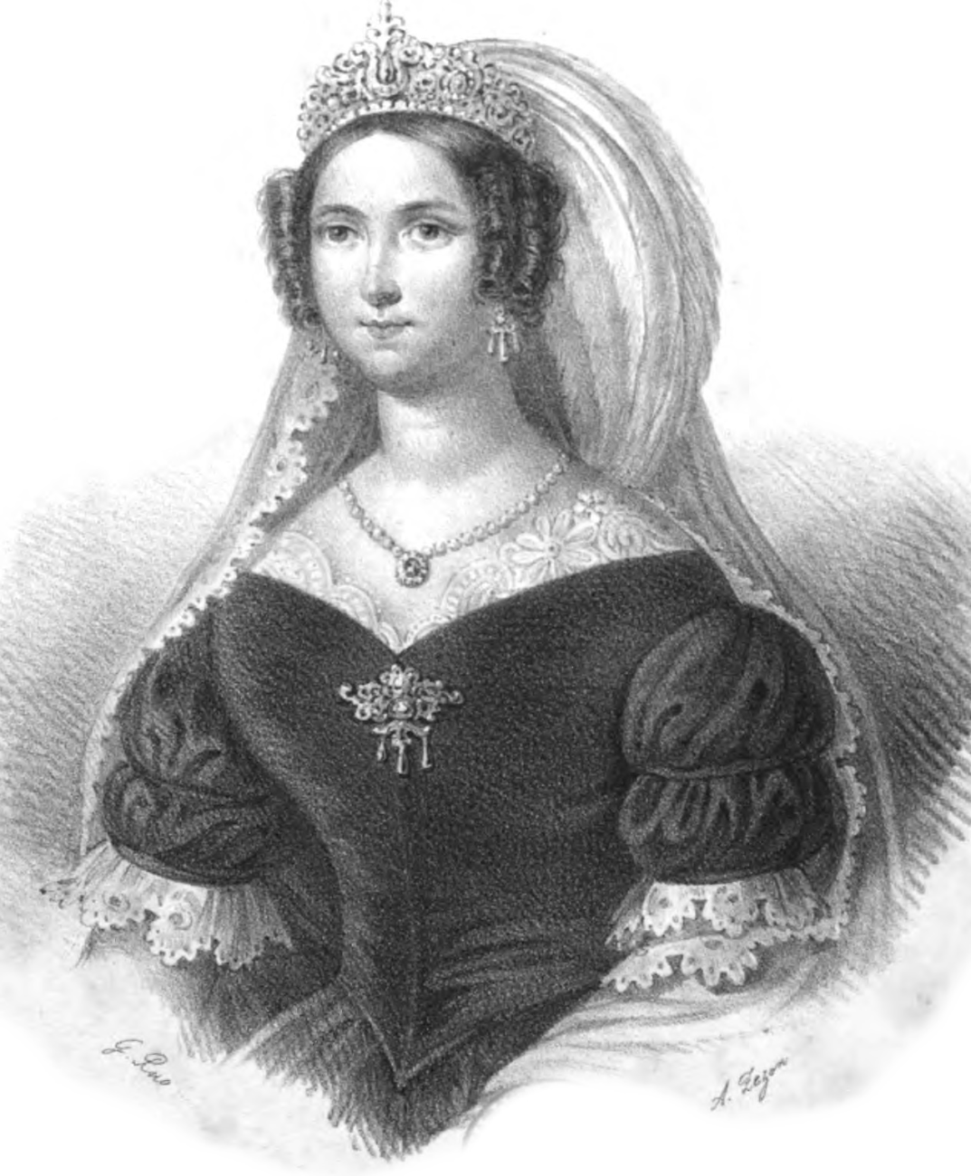 S. M. MARIA TERESA - Arciduchessa d’Austria - Regina Regnante del Regno delle Due Sicilie